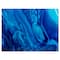 Designart - Dark Blue Abstract Acrylic Paint Mix - Abstract Art on Canvas